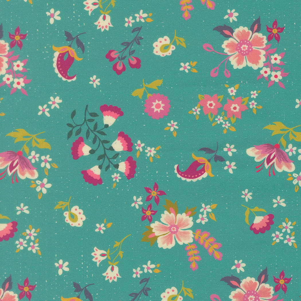 Fabric Moda Blue Chill Davina Sitara by the Quarter Yard 11982-16