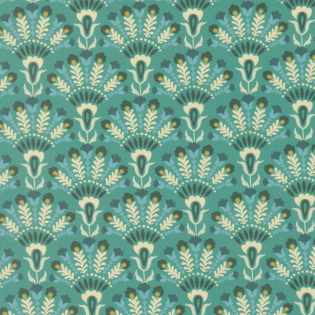 Fabric Moda Blue Chill Opaline Sitara by the Quarter Yard 11983-16