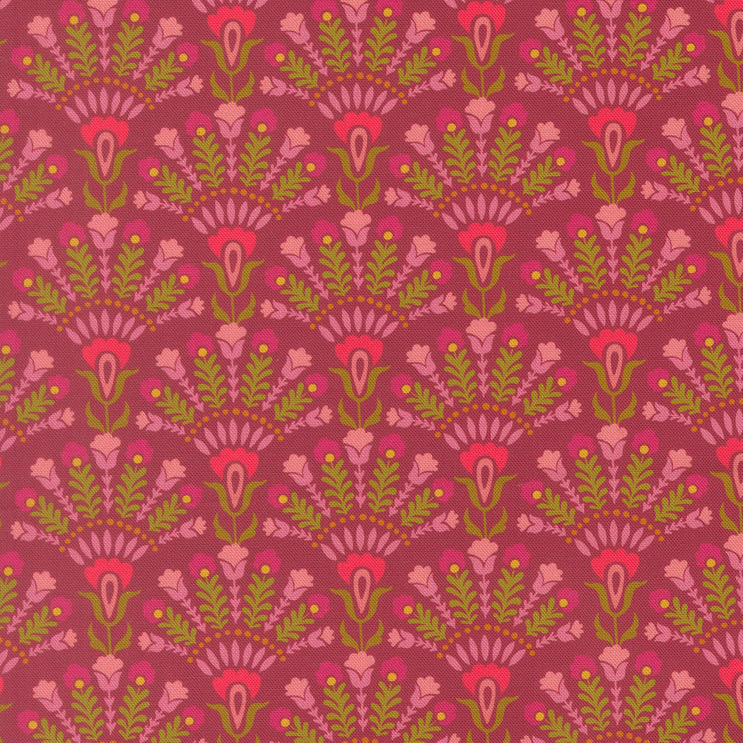 Fabric Moda Rose Wine Opaline Sitara by the Quarter Yard 11983-20