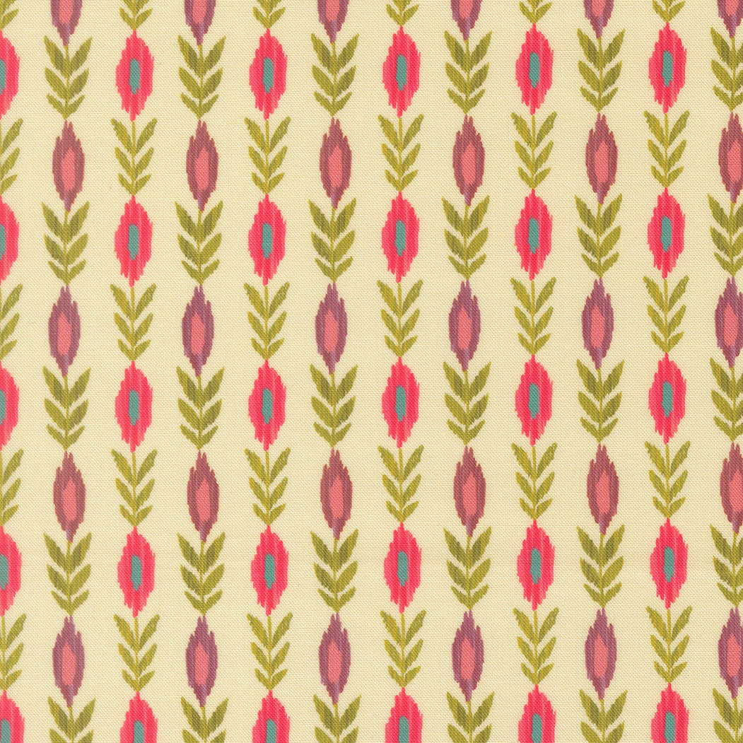 Fabric Moda Cream Vines Sitara by the Quarter Yard 11984-11