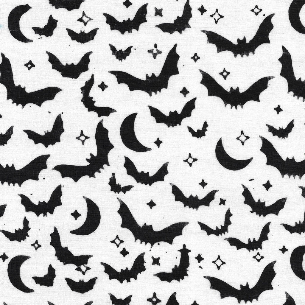 Fabric Lumin White Bats Spooktacular Island Batiks by the Quarter Yard 122461700