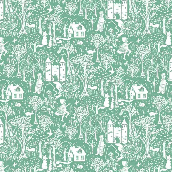 Fabric Michael Miller Ocean Wishing Woods Once Upon a Dream by the Quarter Yard 12966-OCEA