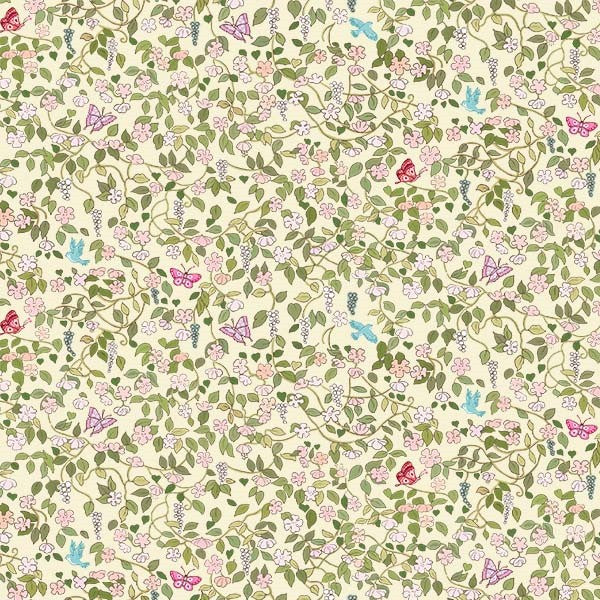 Fabric Michael Miller Vanilla Butterfly Spells Once Upon a Dream by the Quarter Yard 12967-VANI