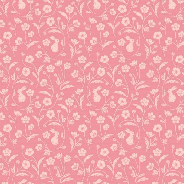 Fabric Michael Miller Bubble Gum Blossom Hop Once Upon a Dream by the Quarter Yard 12968-BUBB