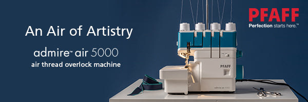 PFAFF admire air 5000 Air Threader OverLock Serger Machine with Holiday Gift Package