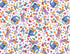 Fabric Benartex White Garden Elements Plant Kindness by the Quarter Yard 15303-09