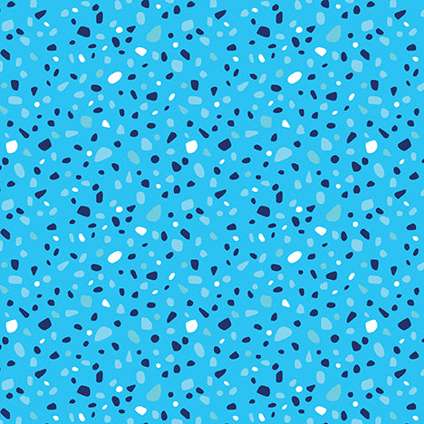 Fabric Benartex Turquoise Speckled Texture Dino Friends by the Quarter Yard 15398-84