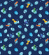 Fabric Benartex Navy Just Hatched Dino Friends by the Quarter Yard 15399-56