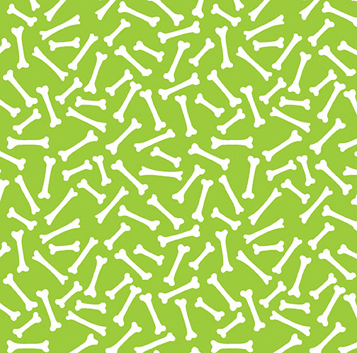 Fabric Benartex Lime Bone Yard Dino Friends by the Quarter Yard 15401-42