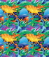 Fabric Benartex Multi Stacked Dinosaurs Dino Friends by the Quarter Yard 15403-99