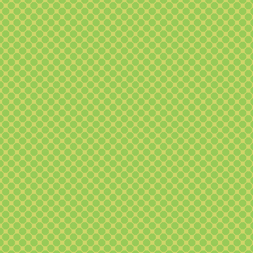 Fabric Benartex Lime Octadot by the Quarter Yard 16558-42