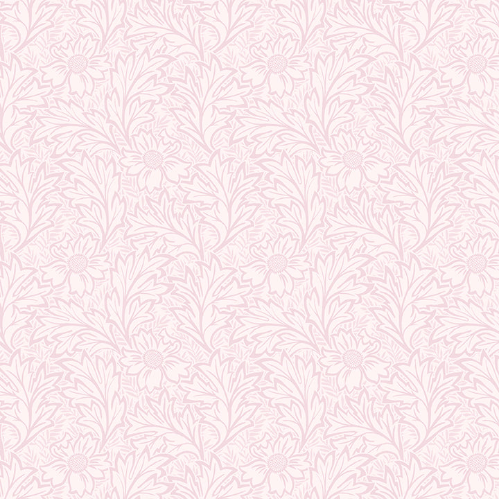 Fabric Benartex Light Pink Wildflower Leaves All About Seasons Spring by the Quarter Yard 16855P-01
