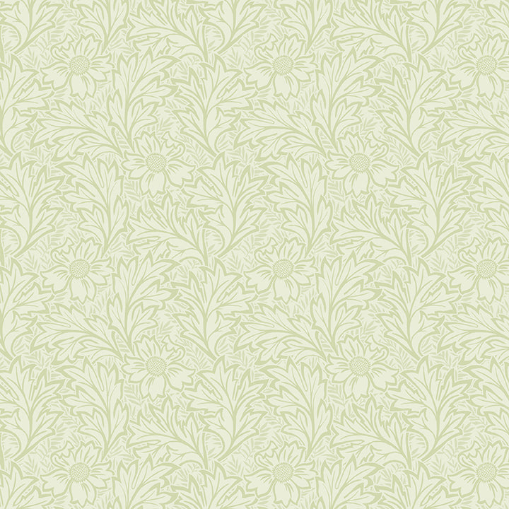 Fabric Benartex Light Celadon Wildflower Leaves All About Seasons Spring by the Quarter Yard 16855P-04