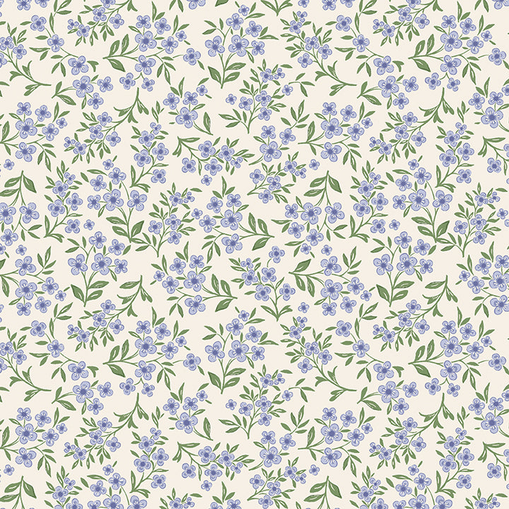 Fabric Benartex Purple Tiny Blooms All About Seasons Spring by the Quarter Yard 16860P-60