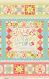Fabric Benartex Multi Love and Stitches Quilt Panel 16894-99