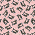 Fabric Benartex Light Pink Sewing with Daisy Love and Stitches by the Quarter Yard 16896-21