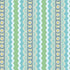 Fabric Benartex Teal/Multi Rick Rack Stripe Love and Stitches by the Quarter Yard 16901-83