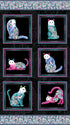 Fabric Benartex Cat's Meow 24" Quilt Panel 16944P-12