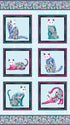 Fabric Benartex Cat's Meow 24" Quilt Panel 16944P-80