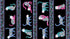 Fabric Benartex Black/Multi Cat's Meow Stripe Pearlescent Cat's Meow by the Quarter Yard 16946P-12