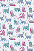 Fabric Benartex Gray/Multi Cat's Meow Allover Pearlescent Cat's Meow by the Quarter Yard 16947P-14