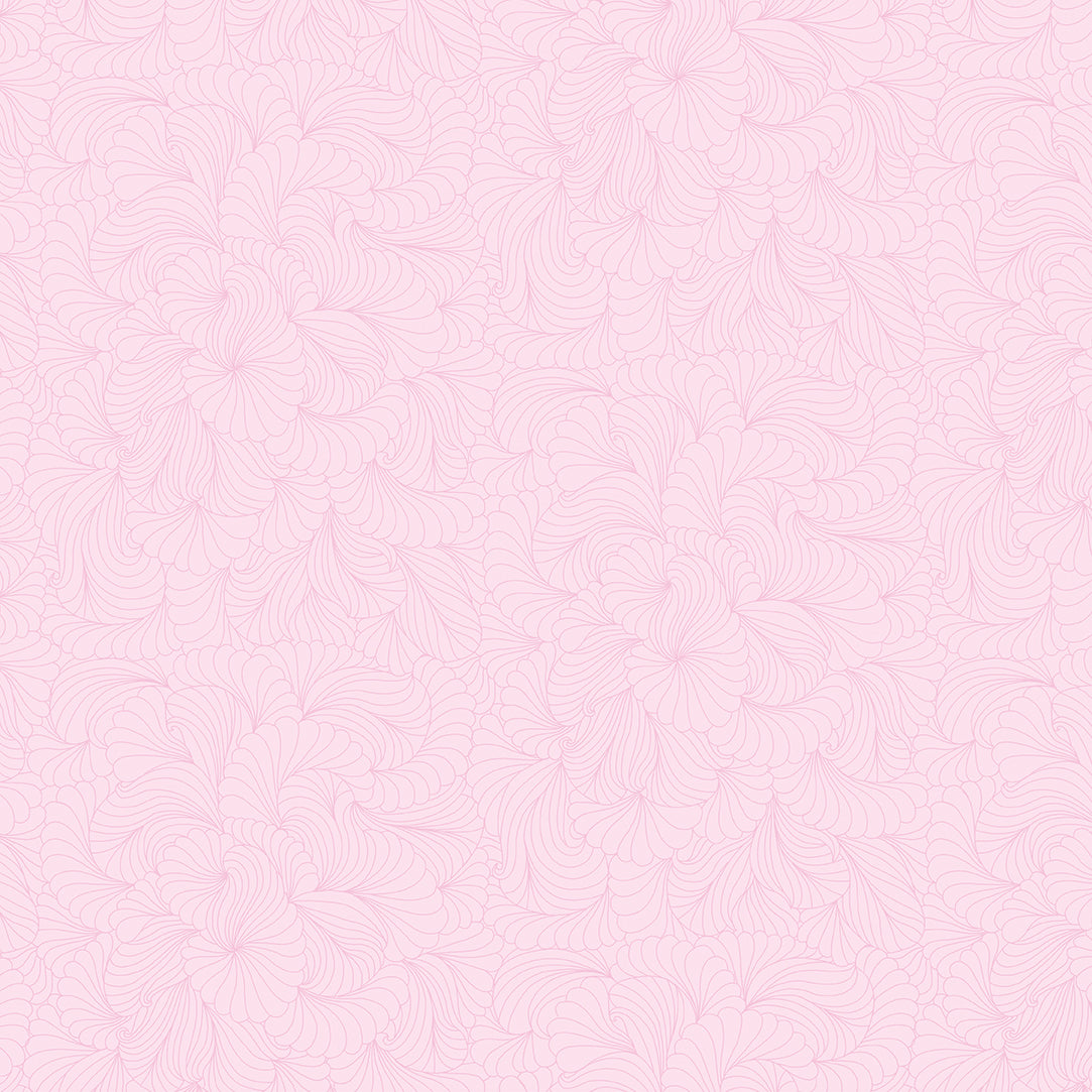 Fabric Benartex Light Pink Ruffles Cat's Meow by the Quarter Yard 16951-01