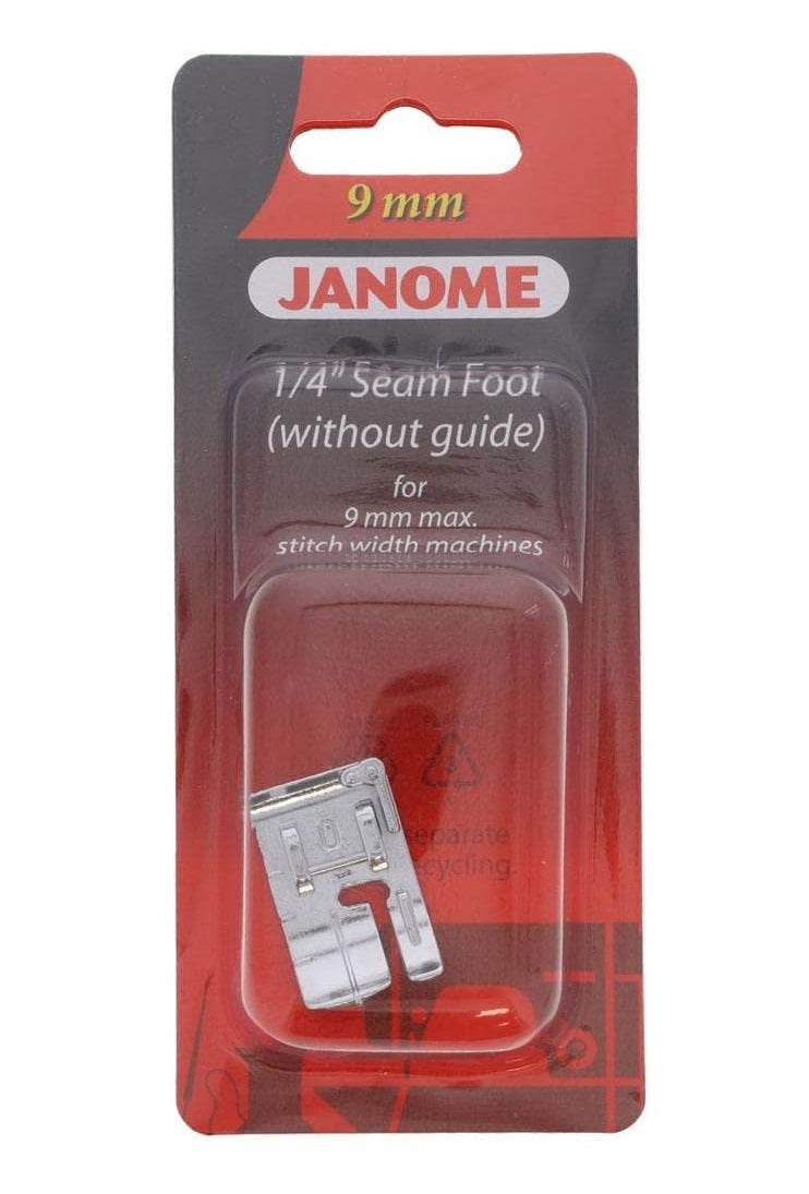 Janome 1/4 Seam Foot (O) Without Stitch Guide for 9mm Machines 202313104 for Sale at World Weidner
