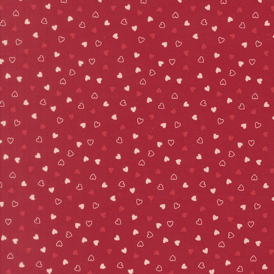 Fabric Moda Scarlet Sweetness Je Taime by the Quarter Yard 20997-18
