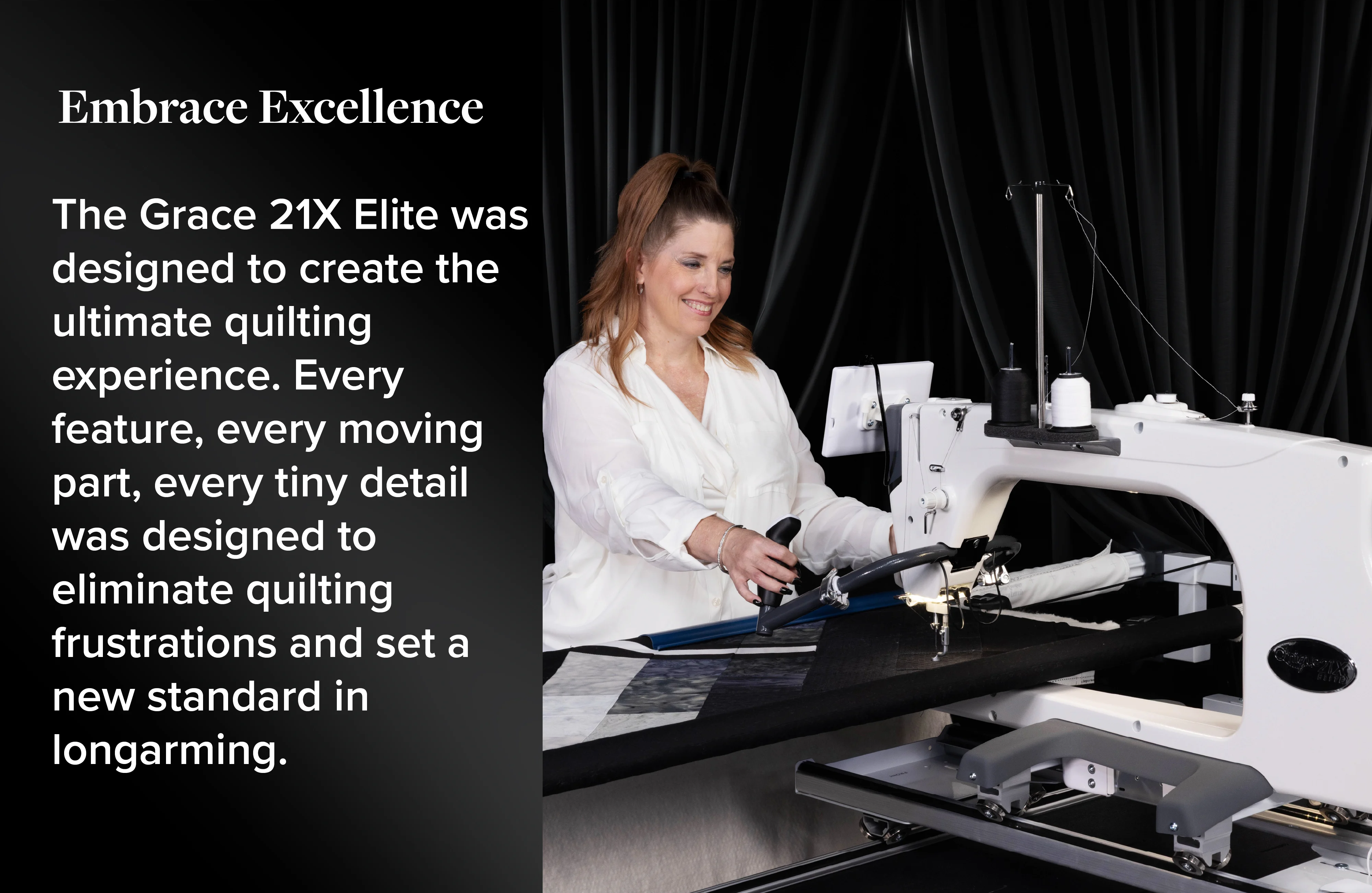Grace Company Q'Nique 21X Elite Longarm Quilting Machine