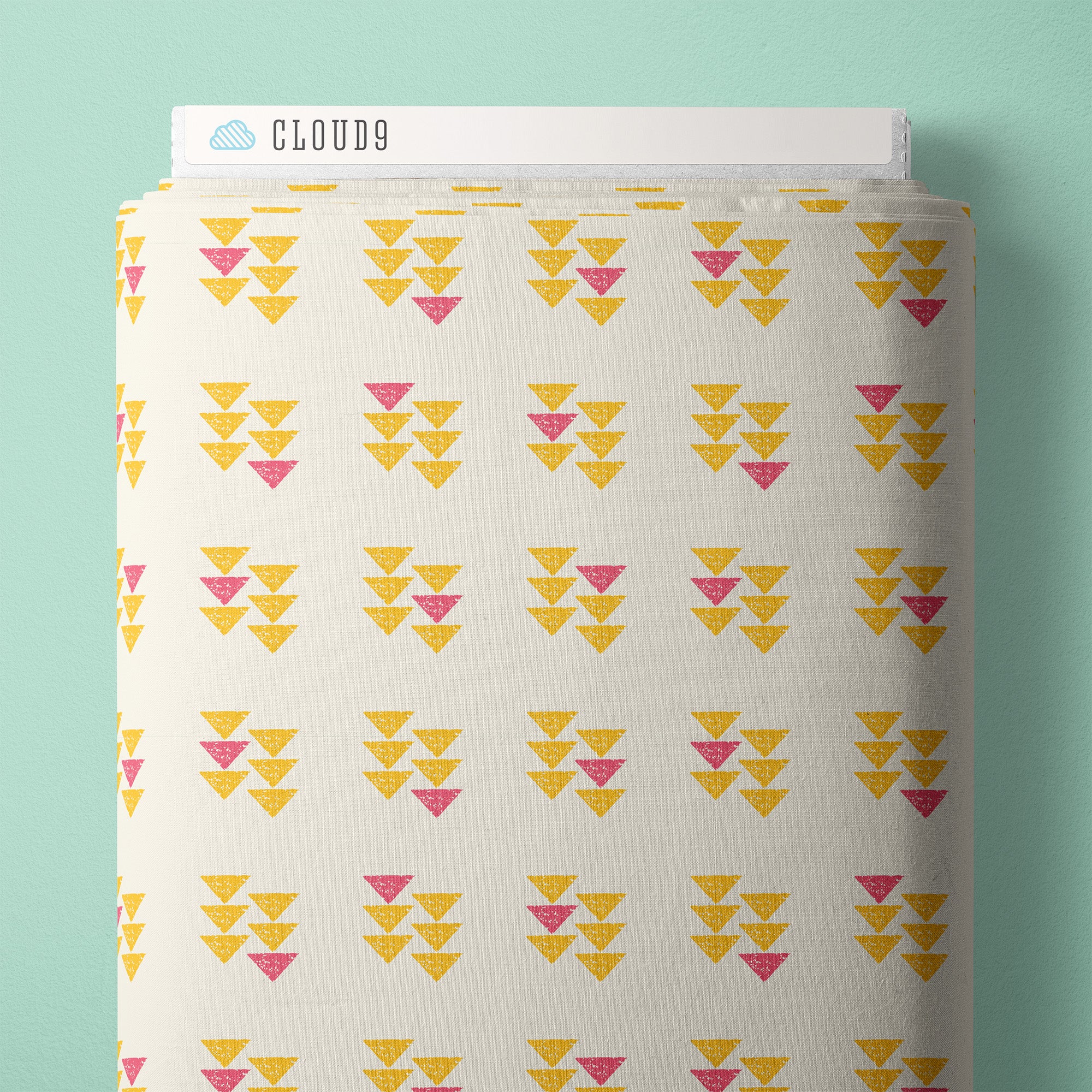 Fabric Cloud9 Ivory Desert Triangles Desert Dance by the Quarter Yard 228544