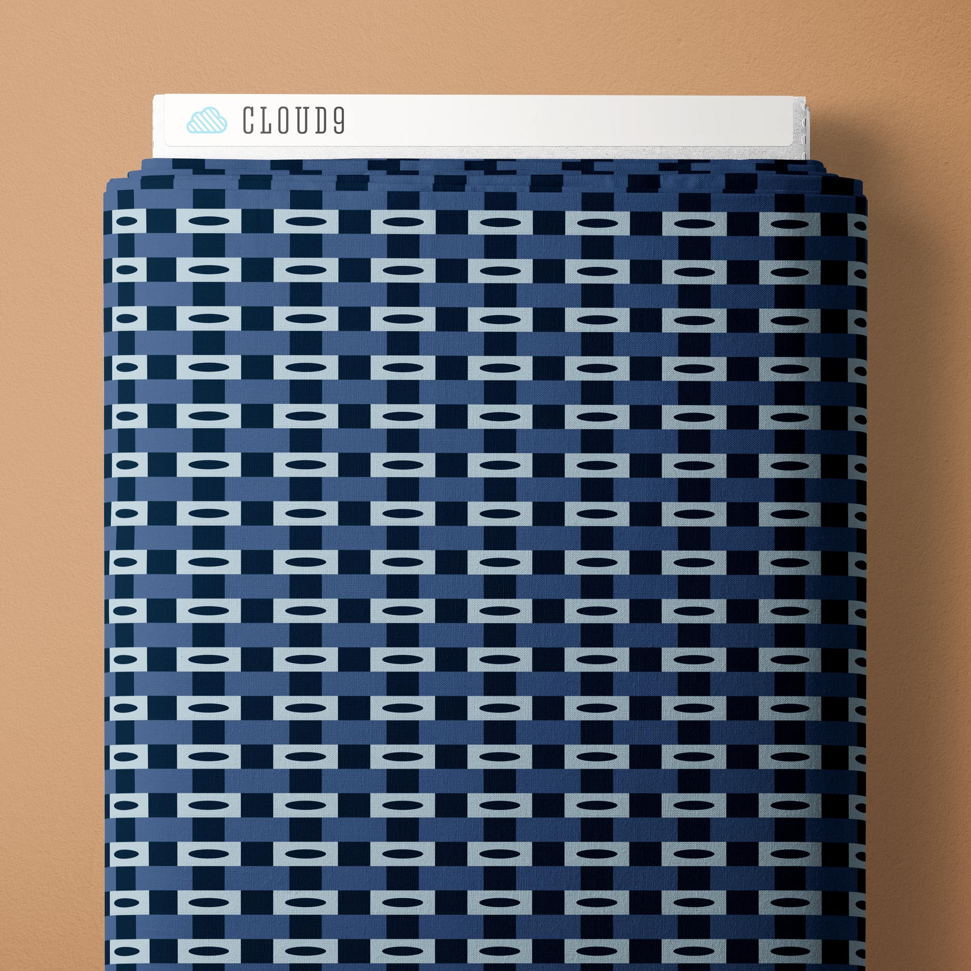 Fabric Cloud9 Blue Cabin Check Backwoods and Boots by the Quarter Yard 228984