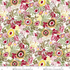 Fabric Henry Glass Multi Large Floral Cinnamon Stick by the Quarter Yard 2548-86