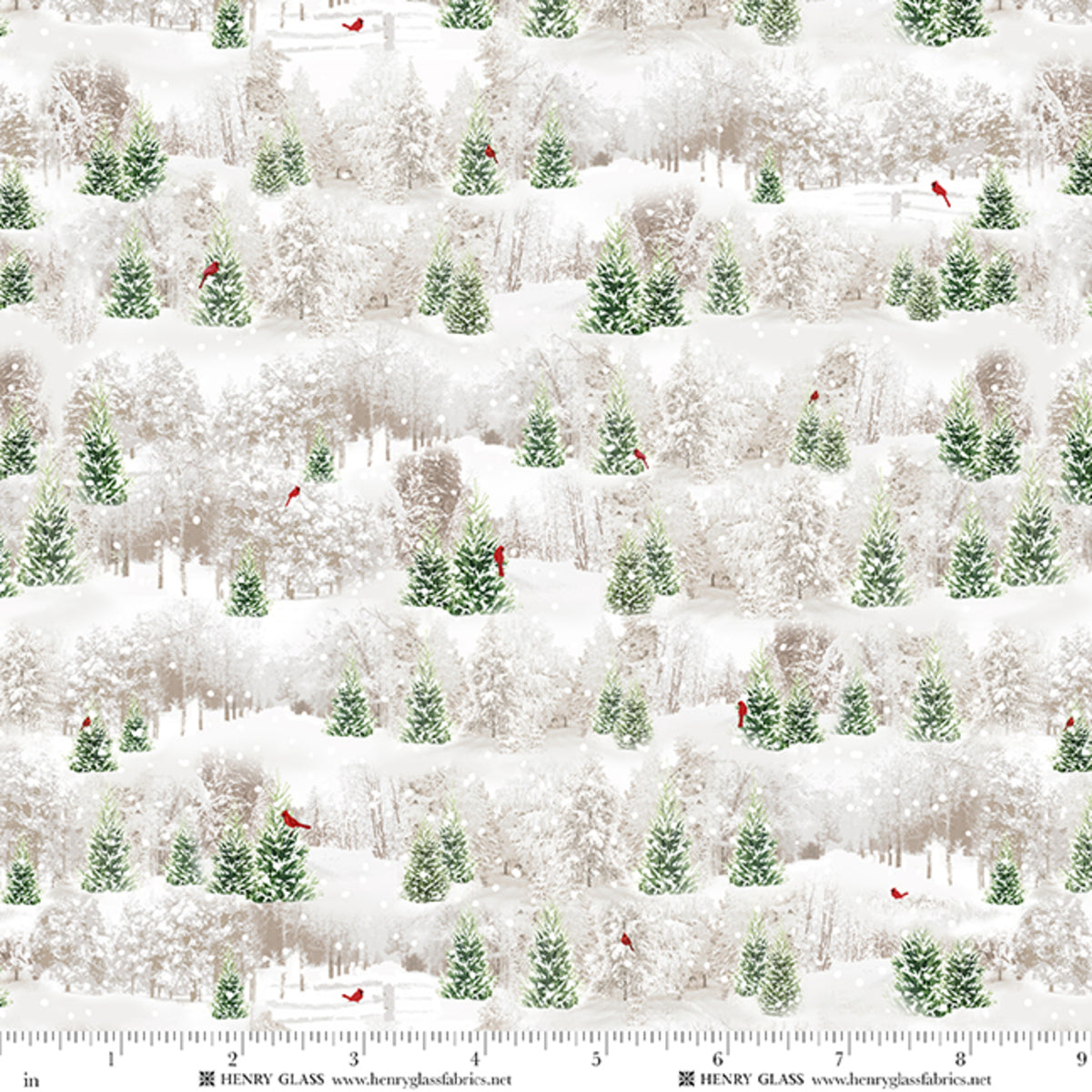 Fabric Henry Glass Multi Forest Tailgate Traditions by the Quarter Yard 2575-69