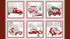 Fabric Henry Glass Multi Six Block Trucks Tailgate Traditions Quilt Panel 2576B-86