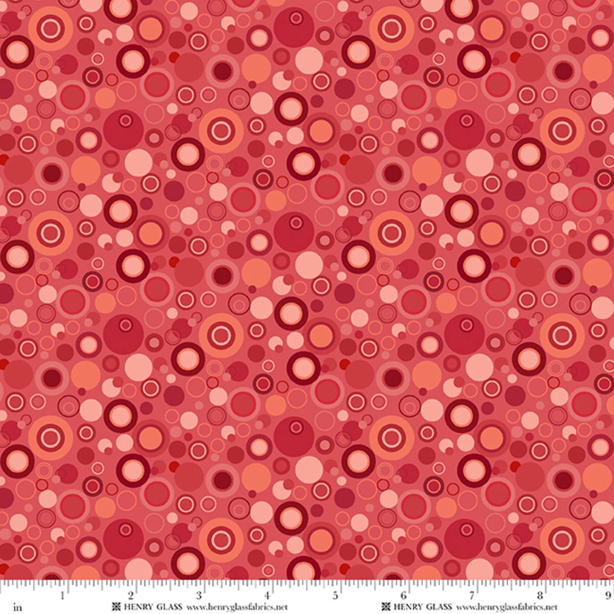 Fabric Henry Glass Rose Dots Bubble Dot 108" Wide Back by the Quarter Yard 2670-22