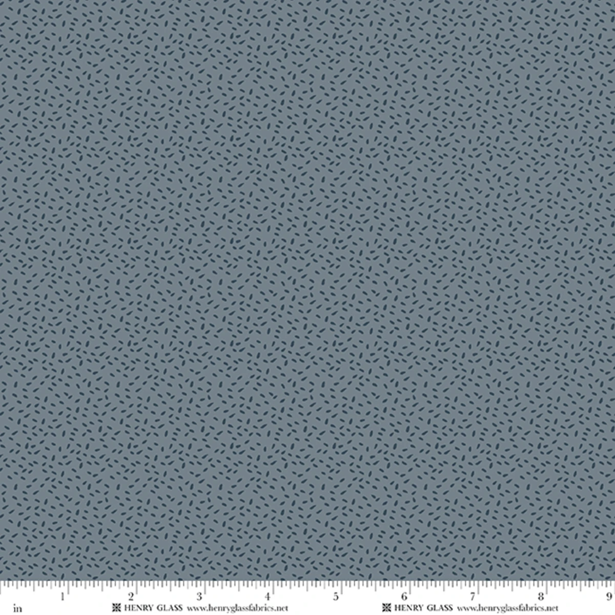 Fabric Henry Glass Gray/Blue Scattered Seeds Snow Folks by the Quarter Yard 2703-77