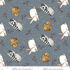 Fabric Henry Glass Gray/Blue Critters Snow Folks by the Quarter Yard 2707-77