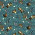 Fabric Henry Glass Dark Teal Tonal Happy Campers by the Quarter Yard 2734-76