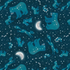 Fabric Henry Glass Dark Blue Constellations Happy Campers by the Quarter Yard 2736-77
