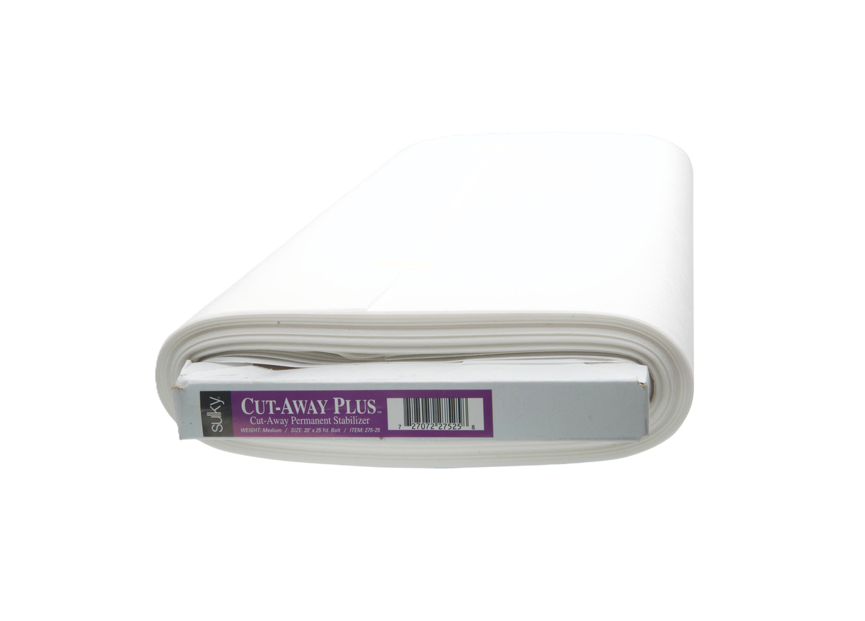 Sulky Cut-Away PLUS 20" x 25yd Permanent Mid-Weight Non-Woven Stabilizer 275-25
