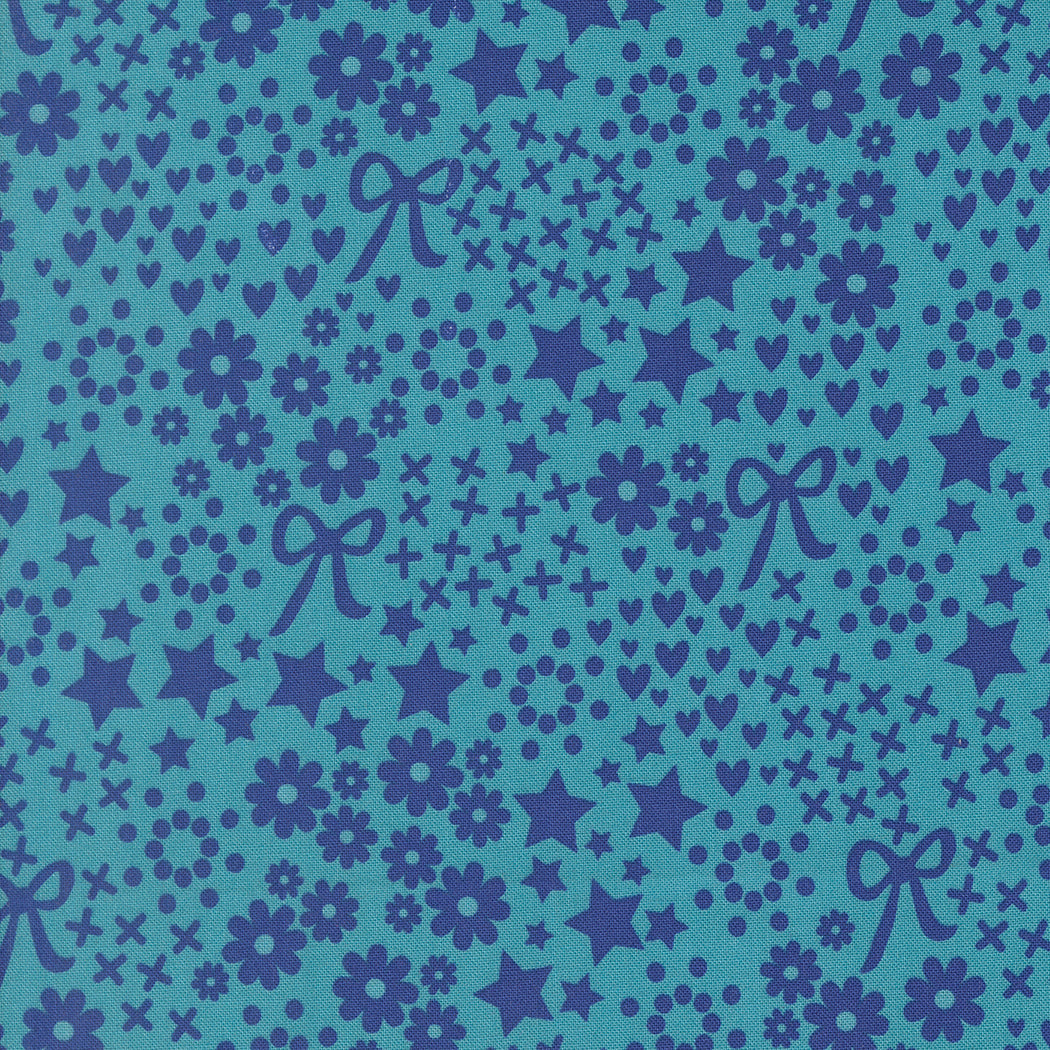 Fabric Moda Blue Chill Doodles Maker's Delight by the Quarter Yard 28100-14