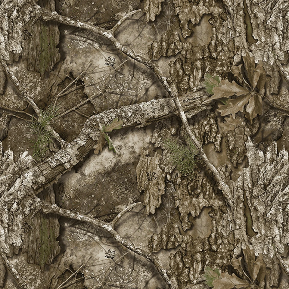 Fabric A.E. Nathan Brown Tree Bark and Branches REALTREE by the Quarter Yard 2885-43