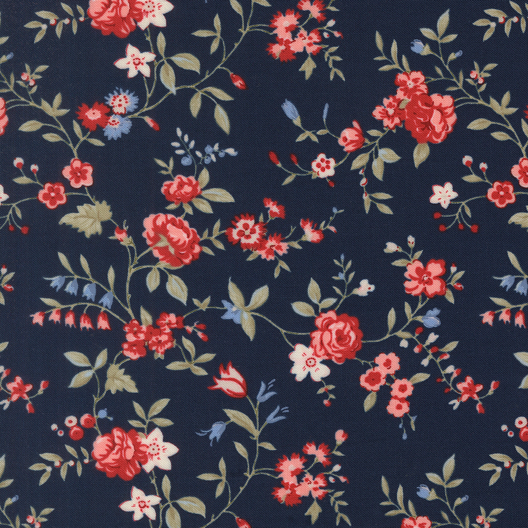 Fabric Moda Nightfall Flower Chic Blossom Jubilee by the Quarter Yard 3090-16