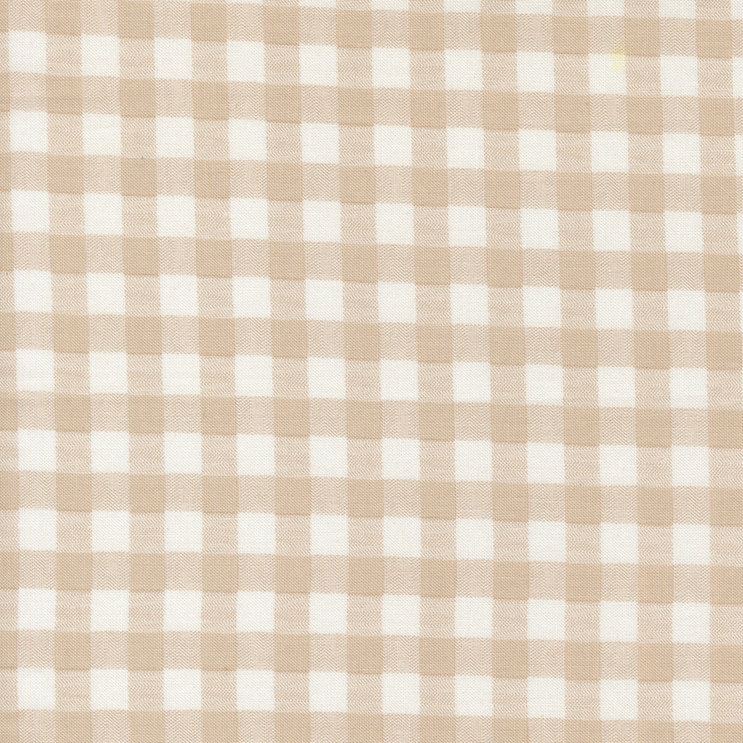 Fabric Moda Stone Gingham Check Blossom Jubilee by the Quarter Yard 3097-11