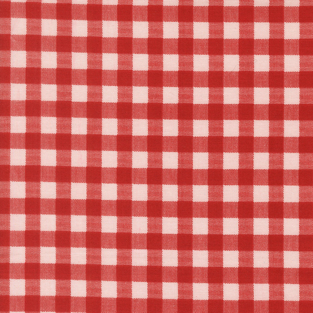 Fabric Moda Cherry Gingham Check Blossom Jubilee by the Quarter Yard 3097-17