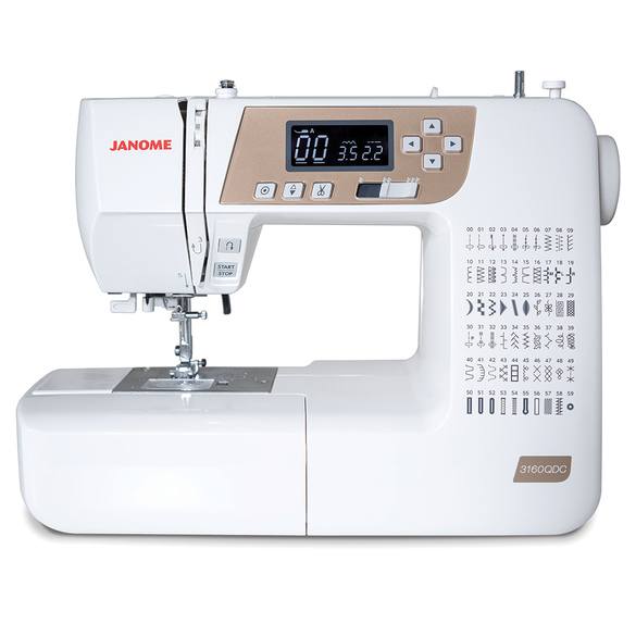 front facing image of the Janome 3160QDC-T Computer Sewing Machine