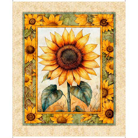 Fabric QT Sunflower Serenade Panel 31800-X