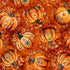 Fabric QT Burnt Orange Tossed Pumpkins Harvest Hollow by the Quarter Yard 31985-O