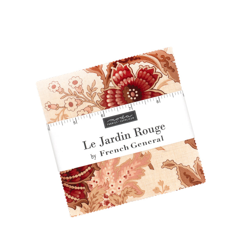 Fabric Moda Precuts Le Jardin Rouge 5" Charm Pack 36150PP