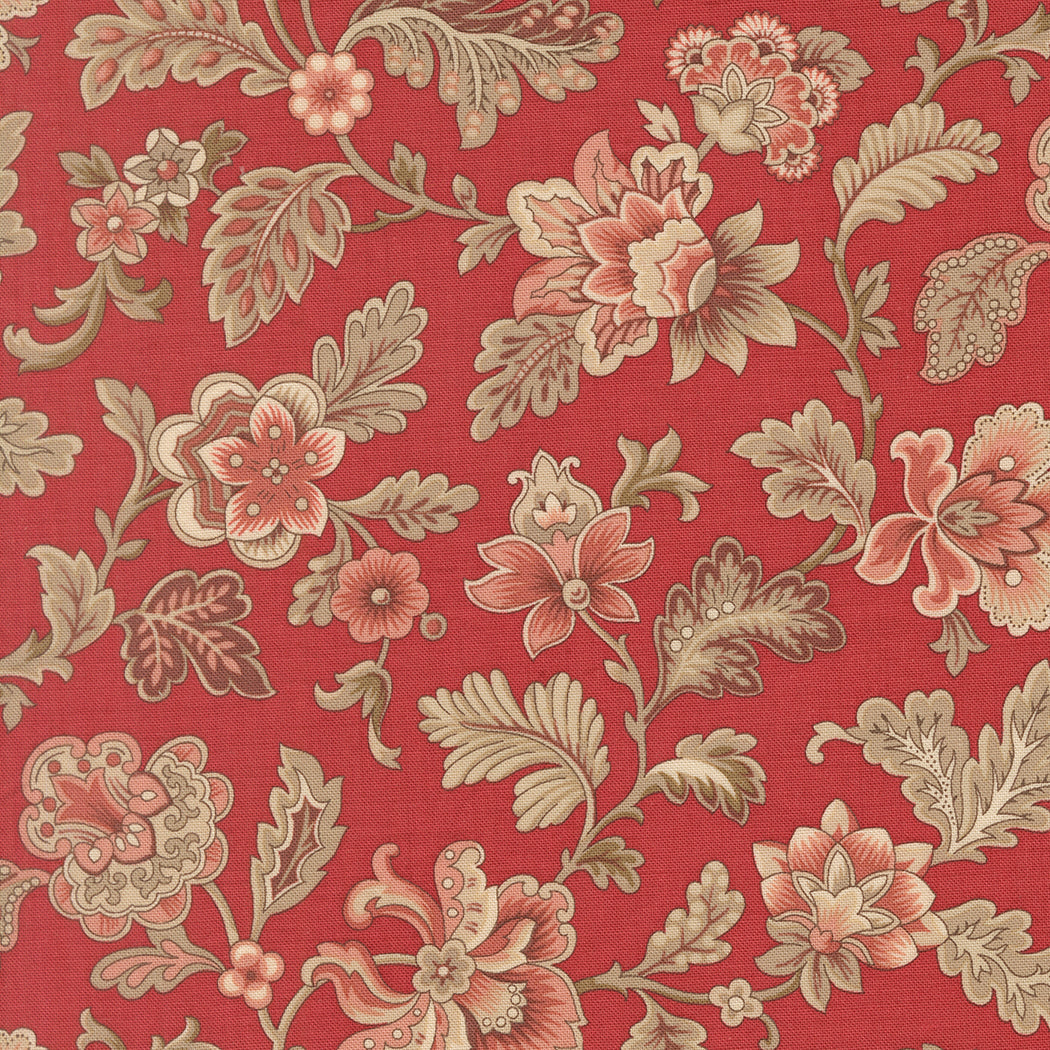 Fabric Moda Rouge Tournesal Le Jardin Rouge by the Quarter Yard 36152-11